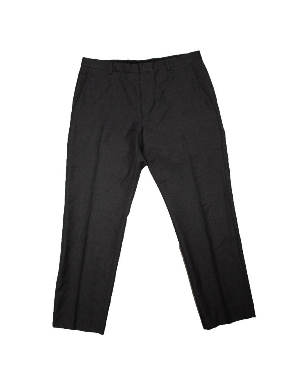 Hugo Boss Dress Pants Grey Wool Trousers "Allm2" 30x27
